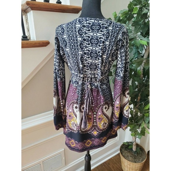 QED London Floral Polyester LongSleeve Stylish Top - Picture 8 of 12